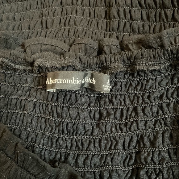 Abercrombie & Fitch Smocked Puff Sleeve Midi Dress - Picture 5 of 6